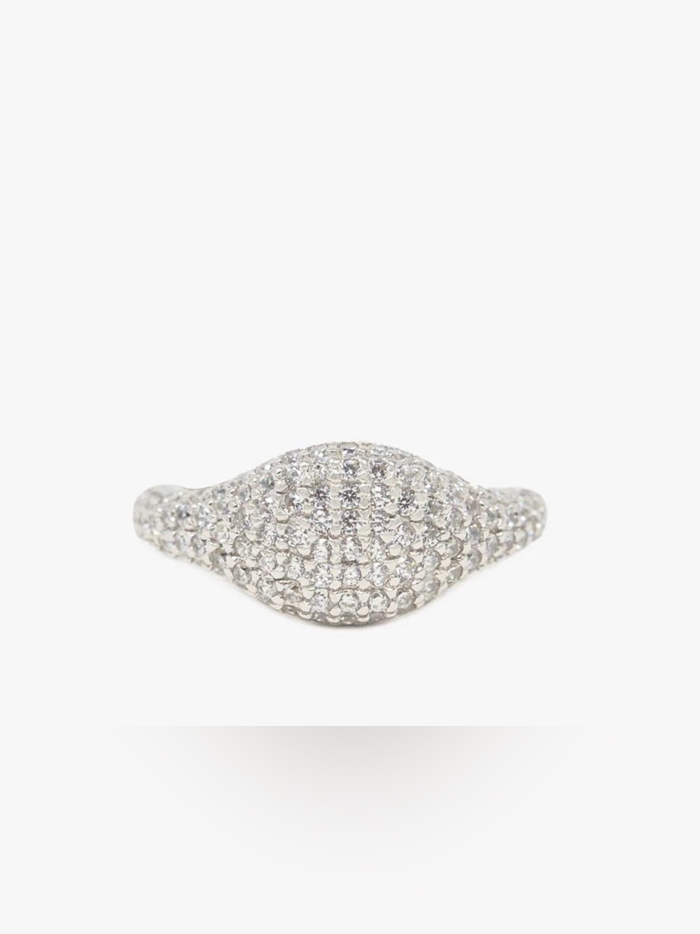 Cupcakes and Cashmere Penelope CZ signet ring sz 6